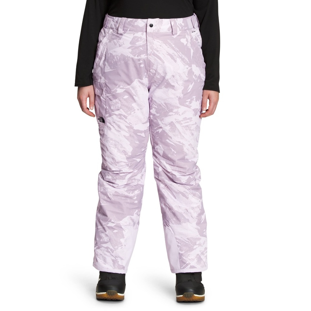 The North Face Women's Freedom Insulated Snow Pants Lavender Fog Plus Size 2X